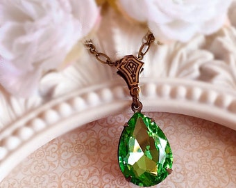 August Birthstone Necklace - Peridot - Birthstone Gift - Ready to SHIP - CAMBRIDGE Peridot