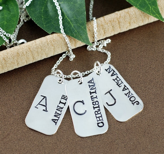Personalized dog tag necklace