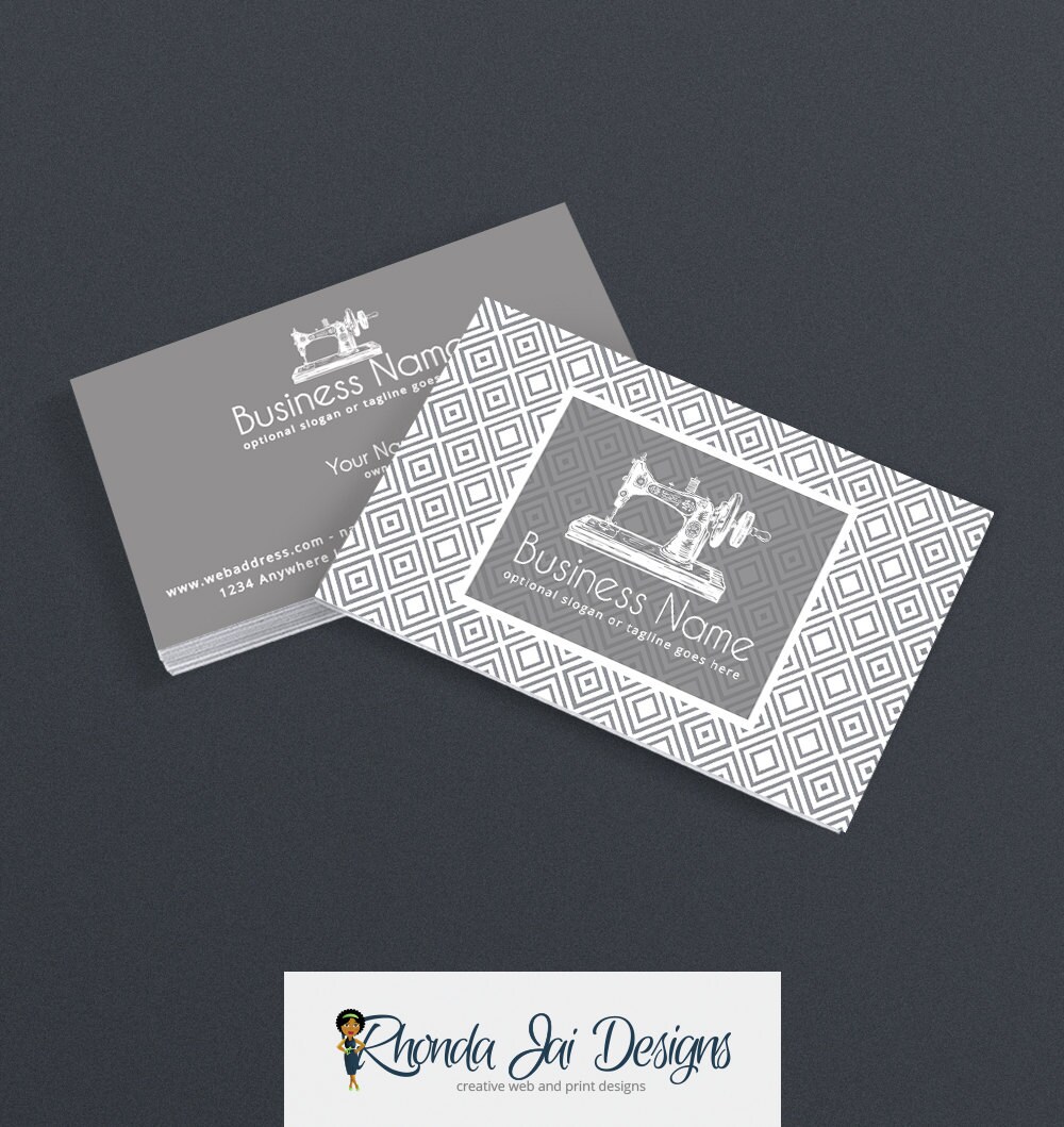 Business Card Designs Sewing Themed Business Card Sewing