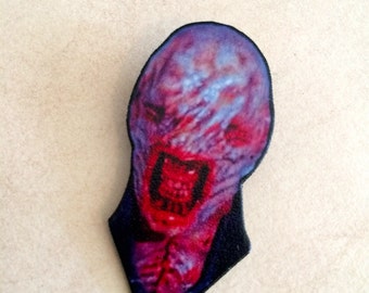 The Chatterer Hellraiser Cenobites Pin Pinback Button Horror Movie Halloween Art