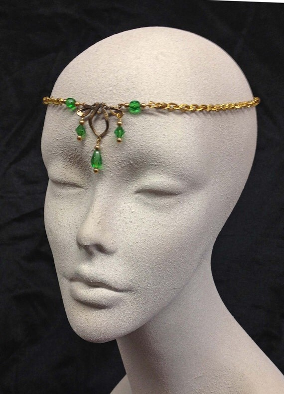 CELTIC Circlet bridal gold crown Gold Circlet Celtic Crown