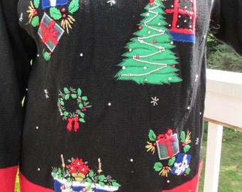 tacky christmas sweater, tacky sweater, tacky vest, tacky christmas party, tacky christmas sweater party, ugly sweater party, christmas vest