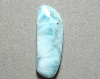 blue LARIMAR cabochon freeform 14X38mm designer cab