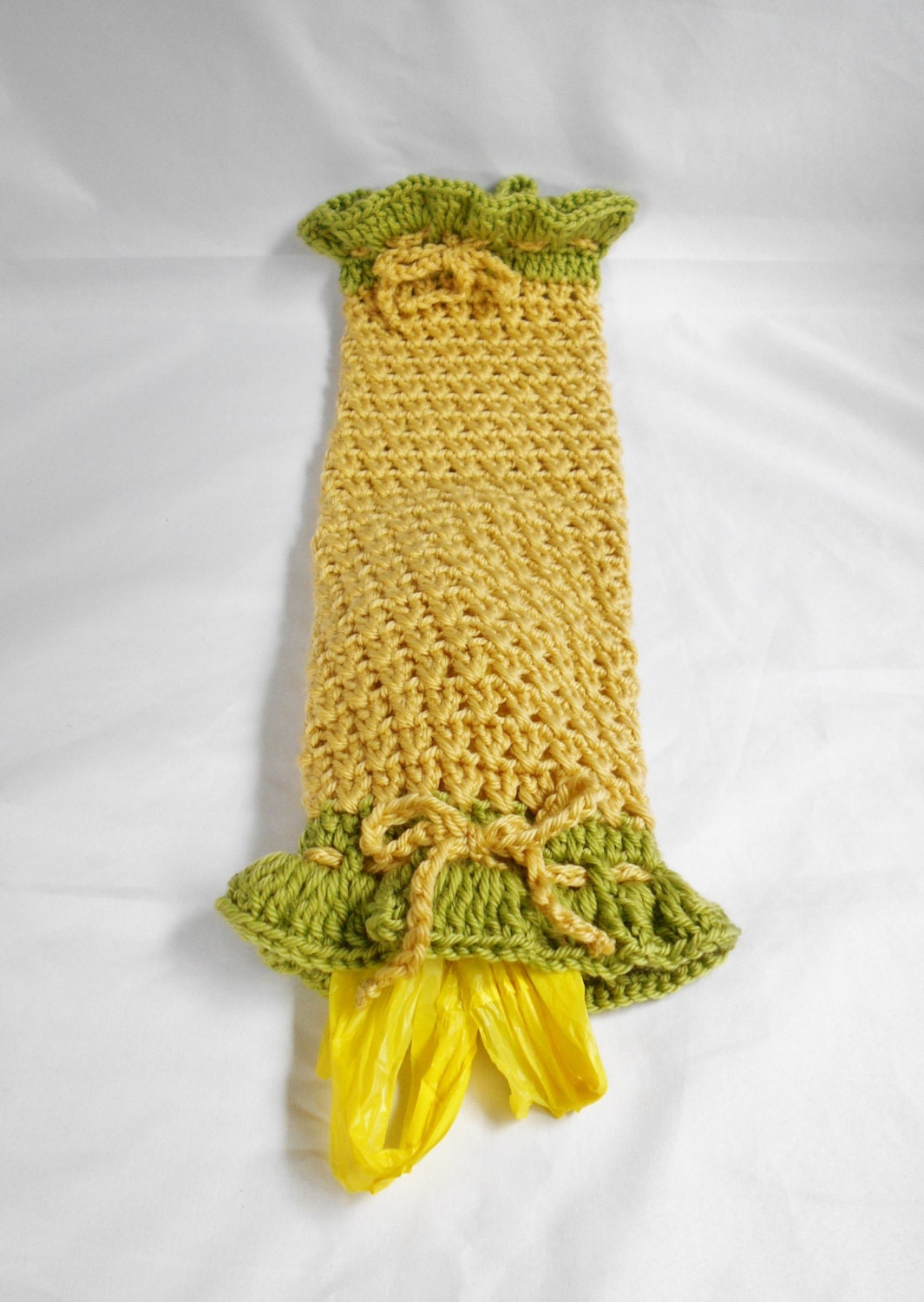 Plastic Bag Dispenser Handmade Crochet Bag Keeper Kitchen