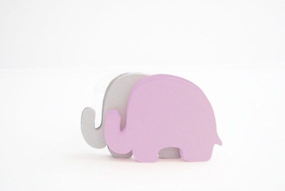 24 Elephant Die Cut, light purple Elephant die cut (3.5 x 2.5 inches) Textured Cardstock die cut A371 Il_570xn