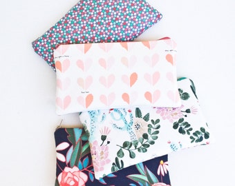 Cactus Zipper Pouch, Pencil Pouch Purse, Pencil Case, Desert and Floral, School Supplies Bag, Women, Best Friend, Co-Worker, Accessories
