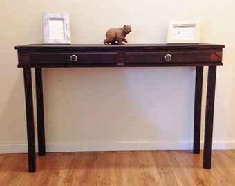 Console Table, Wood Entry Way Table, Sofa Table, Side Table, Wood Rustic Table, Rustic Console Table, Wood Table