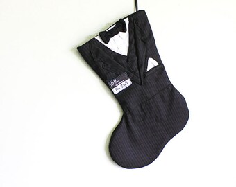 Christmas stocking Personalized: Men stocking- ''Mr Right''- Groom, wedding christmas stockings