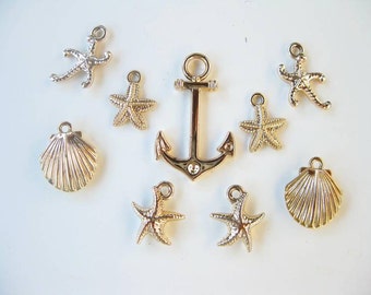 Beach Charm Collection in Rose Gold Tone - C2254