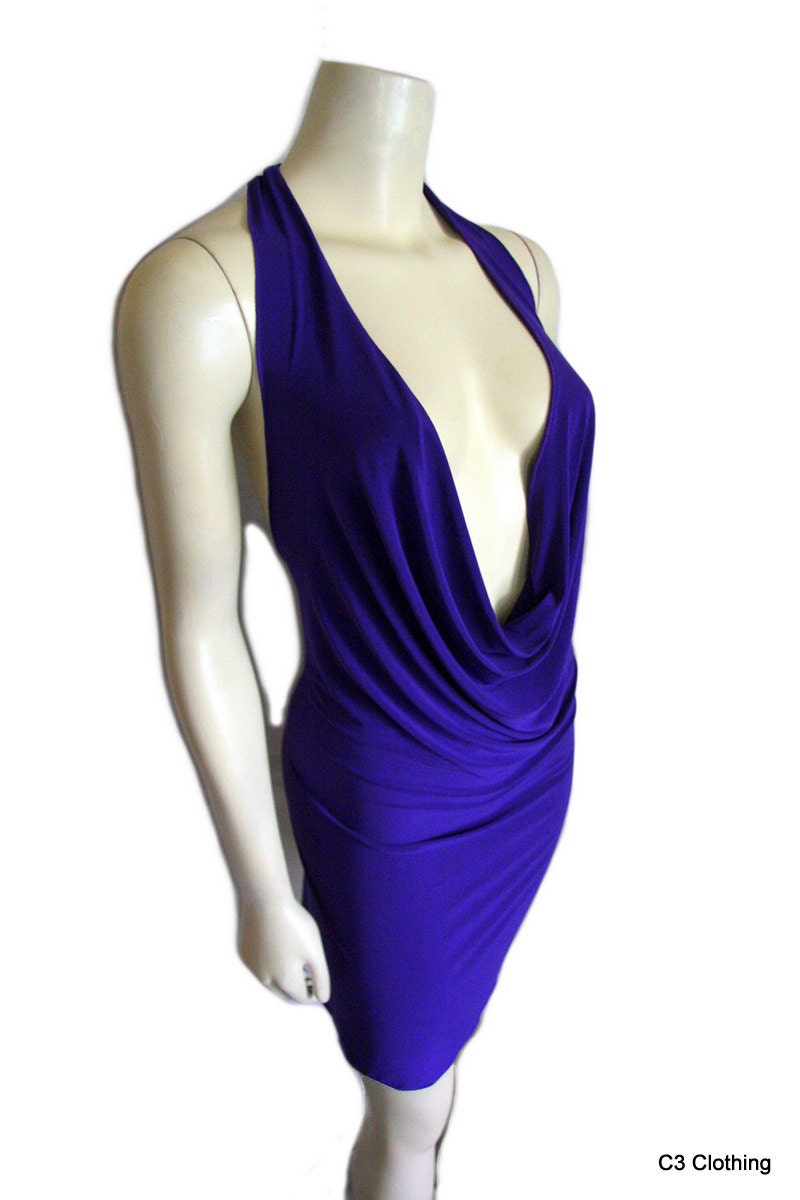 Ultra Drape Spandex Mini Dress Sizes XS S M L You Choose Color