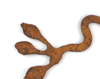 Old Gan African Ritual Iron Serpents Fetish Collector, Burkina Faso