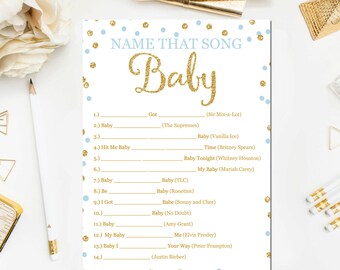 Elephant Baby Shower Games Name That Song Game Baby Songs