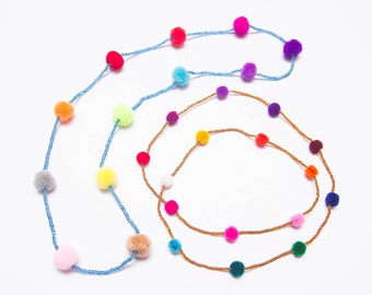 Pompom Necklace/ Ethnic / Hippie/Boho / Tribal/Whole Sale