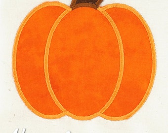 Pumpkin Applique Embroidery Design, pumpkin applique, autumn applique, machine embroidery, applique, pumpkin, pumpkin embroidery, Fall,