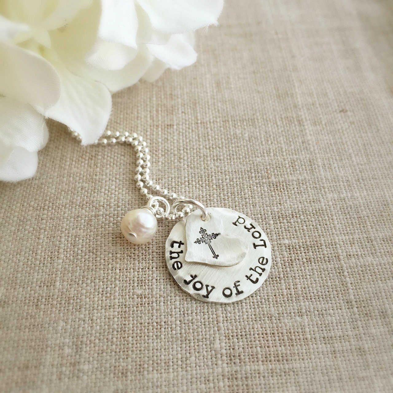 Faith Jewelry . Faith Necklace . Cross Necklace . Faith