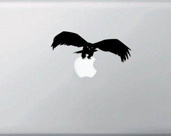 mb wolf and apple moon macbook laptop vinyl decal by geekals mb wolf and apple moon macbook laptop vinyl decal by geekals