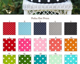 Custom Polka Dot Round Helmet/Hat Bag Many Colors - MADE TO ORDER