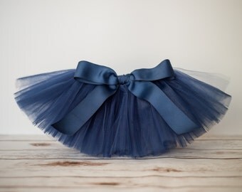 Navy tutu "Dallas" blue tutu Newborn baby tutu photo prop birthday tutu 3 months 6 months 9 months 12 months cake smash first birthday party