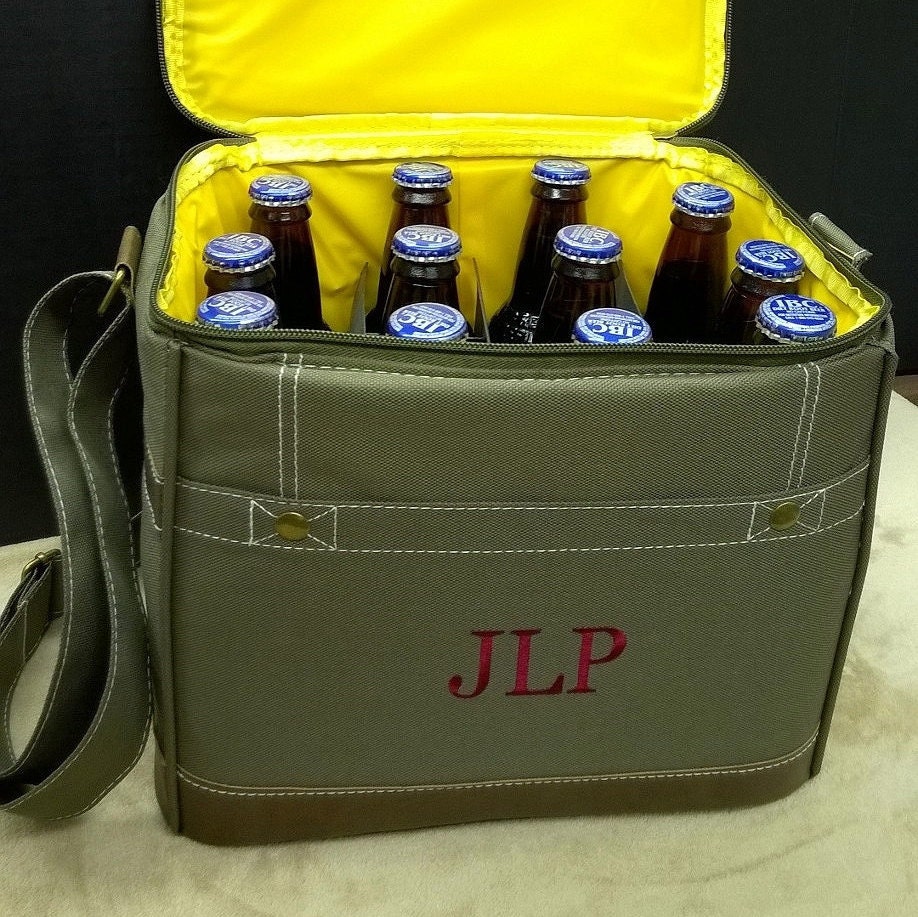 Set of 3 Monogrammed Insulated Cooler Beverage Travel