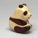 Toy Panda wooden Baby black white colourful Size: 7,5 x 6,5 x 2,0 cm (bxhxs) approx. 25,5 gr.