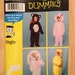 Simplicity Sewing Pattern 0573 Toddler Bear, Bunny, Lamb and Duck Costume Size 1/2-4 Uncut