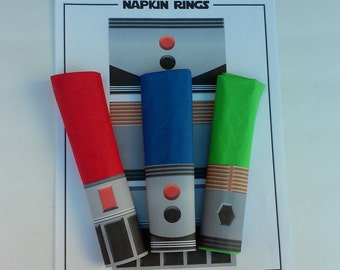 Star Wars Party Lightsaber Napkin Rings