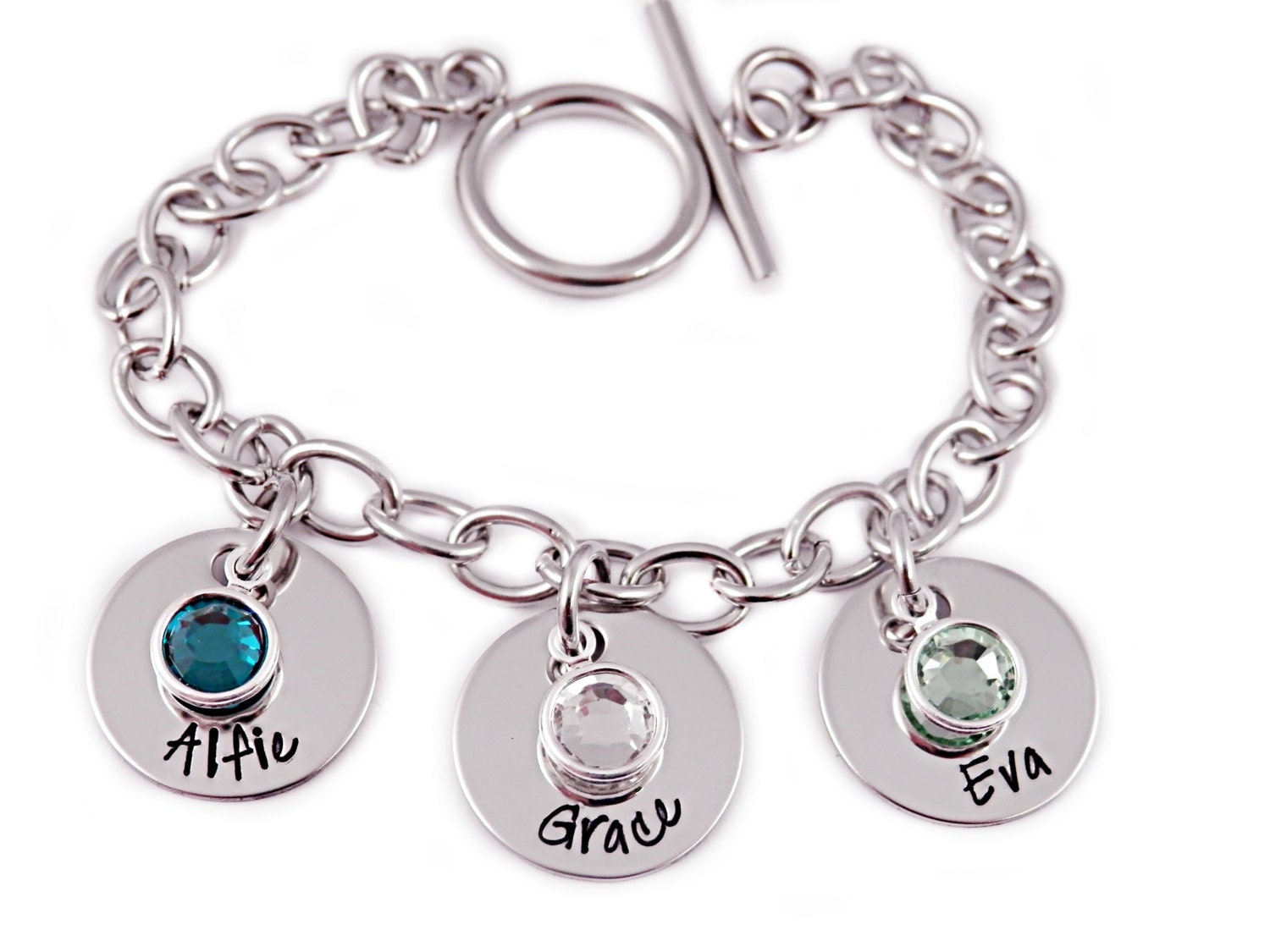 Personalized Charm Bracelet Personalized Jewelry Hand