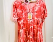 Hawaiian - Plus Size Tunic - Cotton Tunic - Hawaiian Shirt - Tunic Top - Hawaiian Tunic - Maternity Top - Plus Size Top - Hand Painted Top Hawaiian - Plus Size Tunic - Cotton Tunic - Hawaiian Shirt - Tunic Top - Hawaiian Tunic - Maternity Top - Plus Size Top - Hand Painted Top
