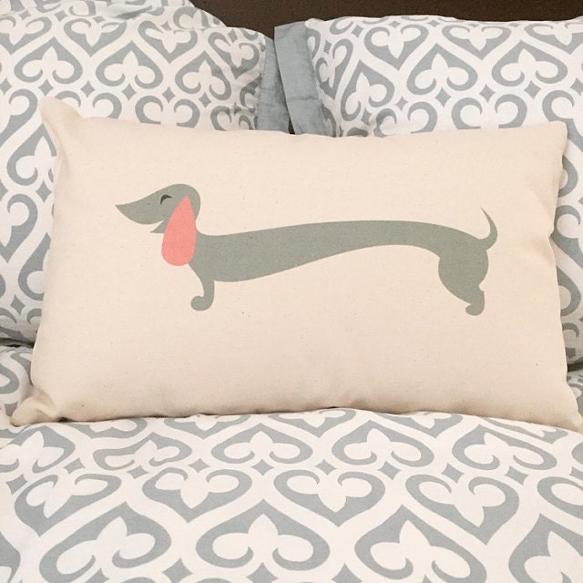 wiener dog pillow