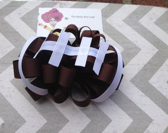 Football Hair Bow