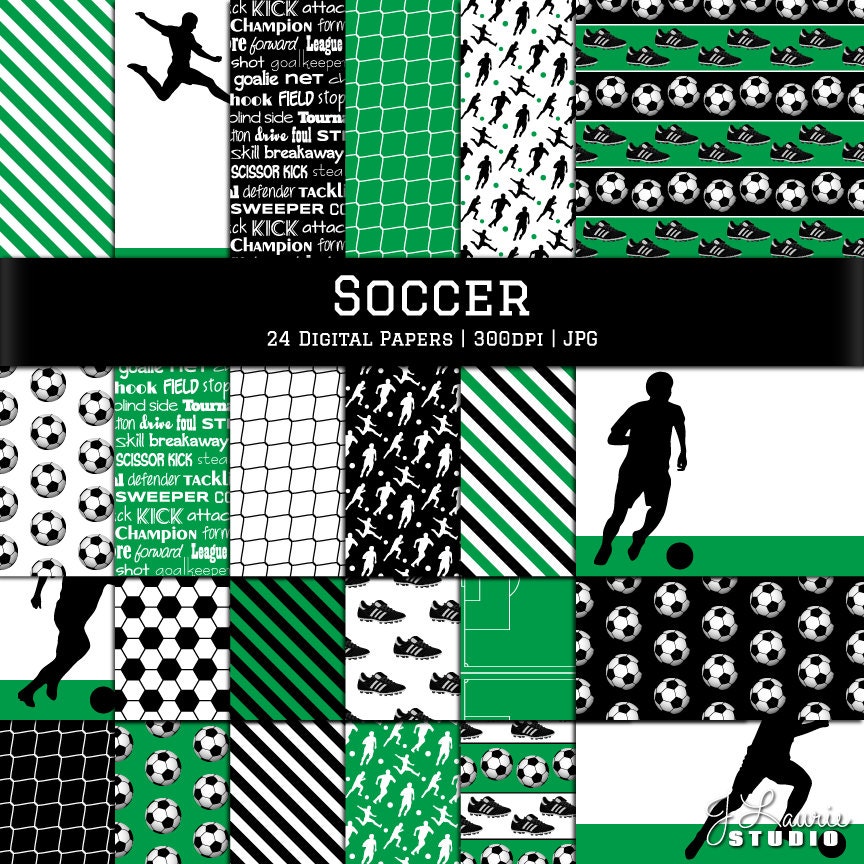 Digital Scrapbook PapersSoccer PapersSoccer
