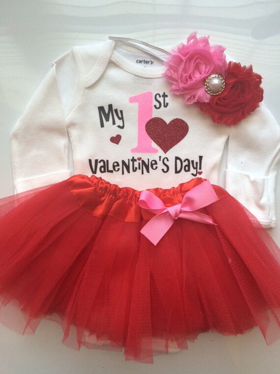 Baby Girl 1st Valentine's Day Outfit newborn