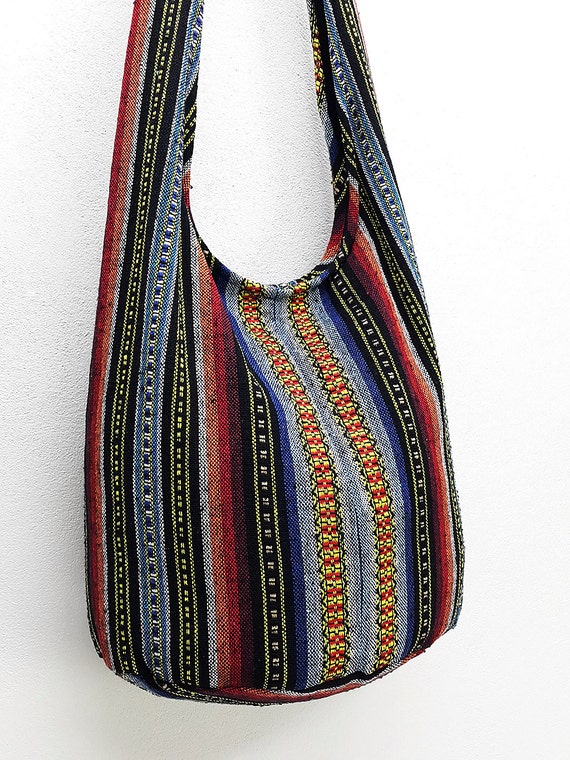 Woven Cotton Bag Hippie bag Hobo bag Boho bag Shoulder bag
