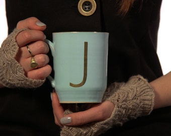 Large Coffee Mug ,Initial Mug, Monogram Mug, Tea Mug, Ceramic Mug, Coffee Lovers, Personalized Mug, Custom Mug, His and Hers Mugs