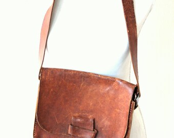 BOHO Leather BAG // Boho leather shoulder bag / Big tote bag