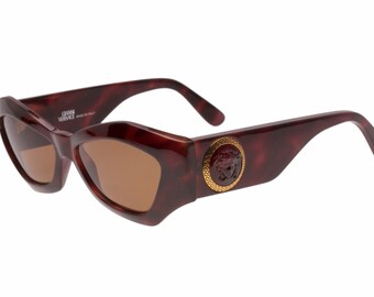 Gianni Versace sunglasses Mod. 420 C medusa + greek frame hand made in Italy with original case