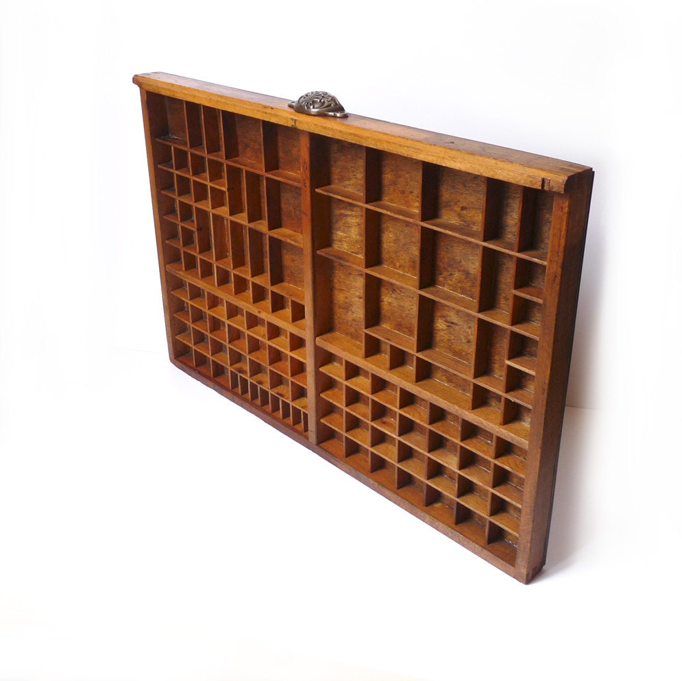 Antique Printers Drawer Printer Tray Vintage Letterpress