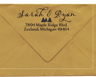 Custom Address Stamp, wooden handled, Zeeland