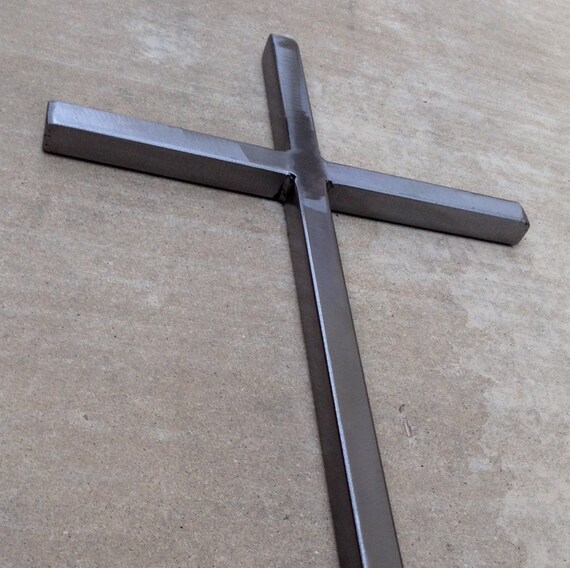 3/4 Cross Wall Decor Metal Cross Welded Steel by LIBERTYFURNITURE