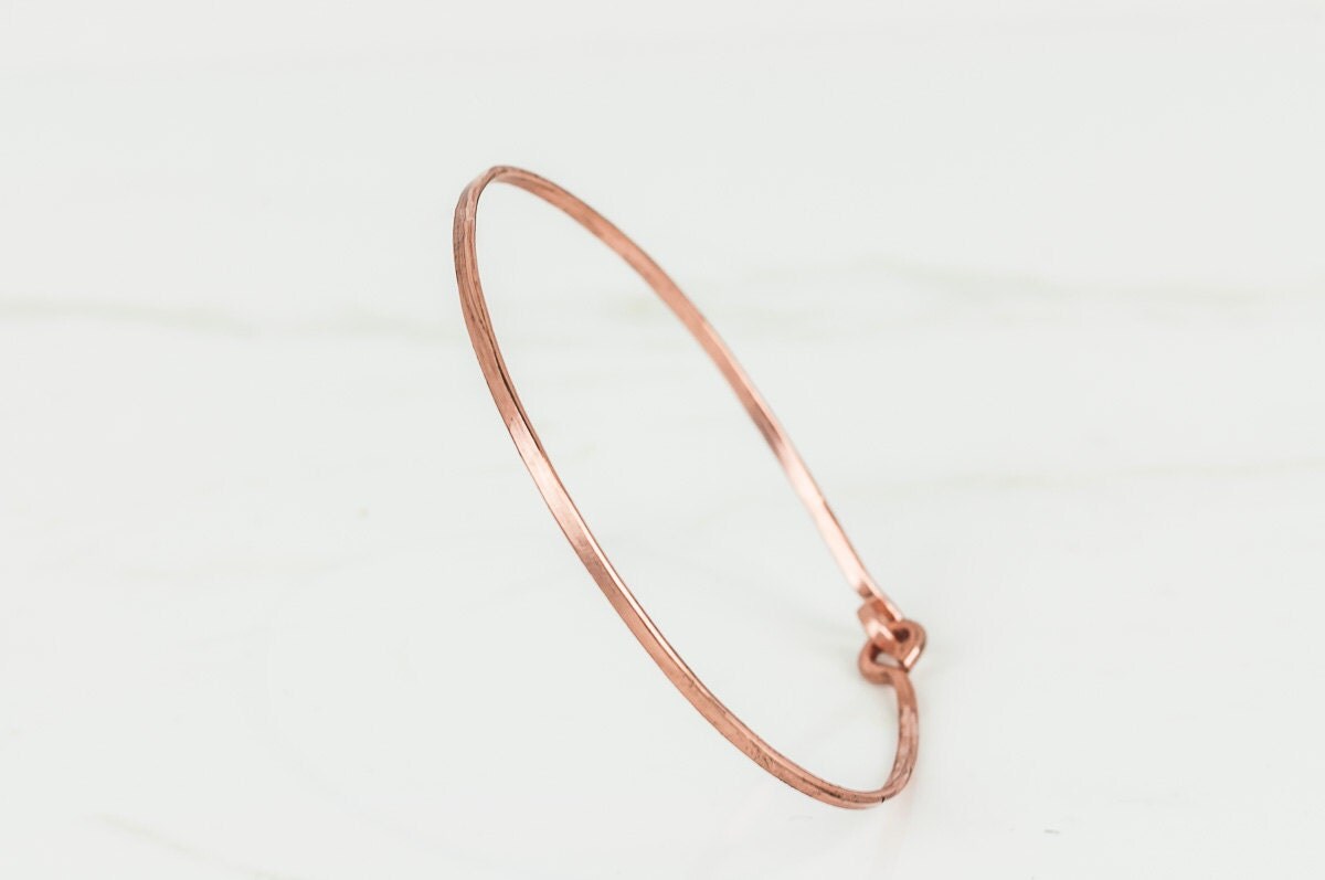 Copper Bangle Bracelet Hammered Copper Jewelry Hammered