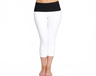 White Yoga Pants Running Tights Workout Wear Fitness