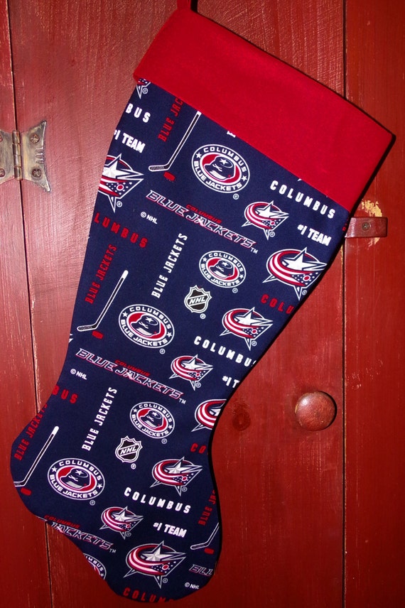 Blue Jackets Christmas Stocking