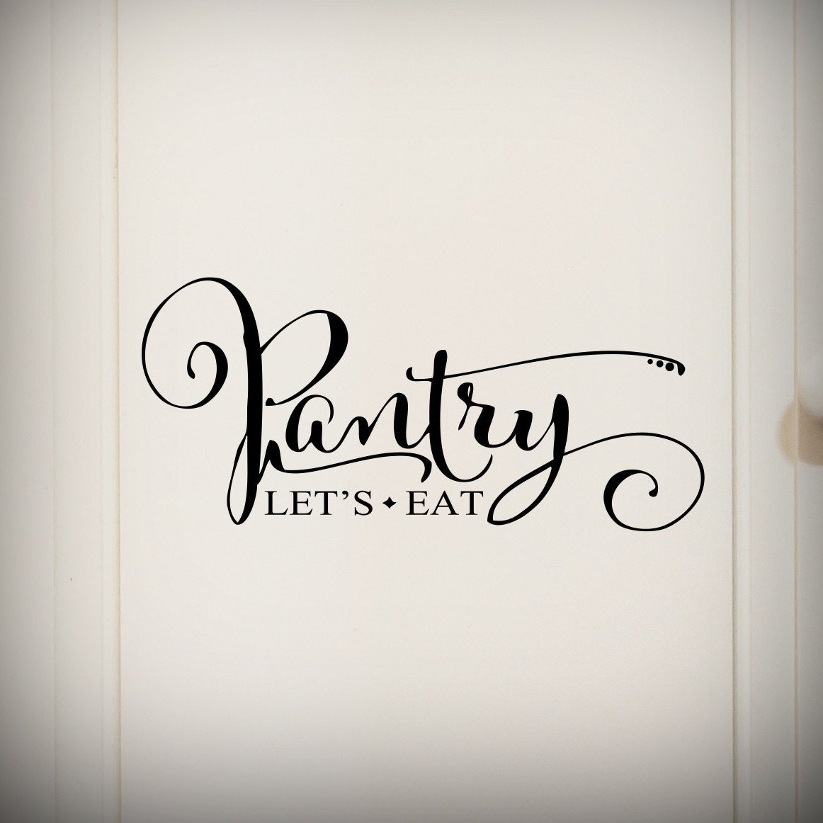 Pantry door decals