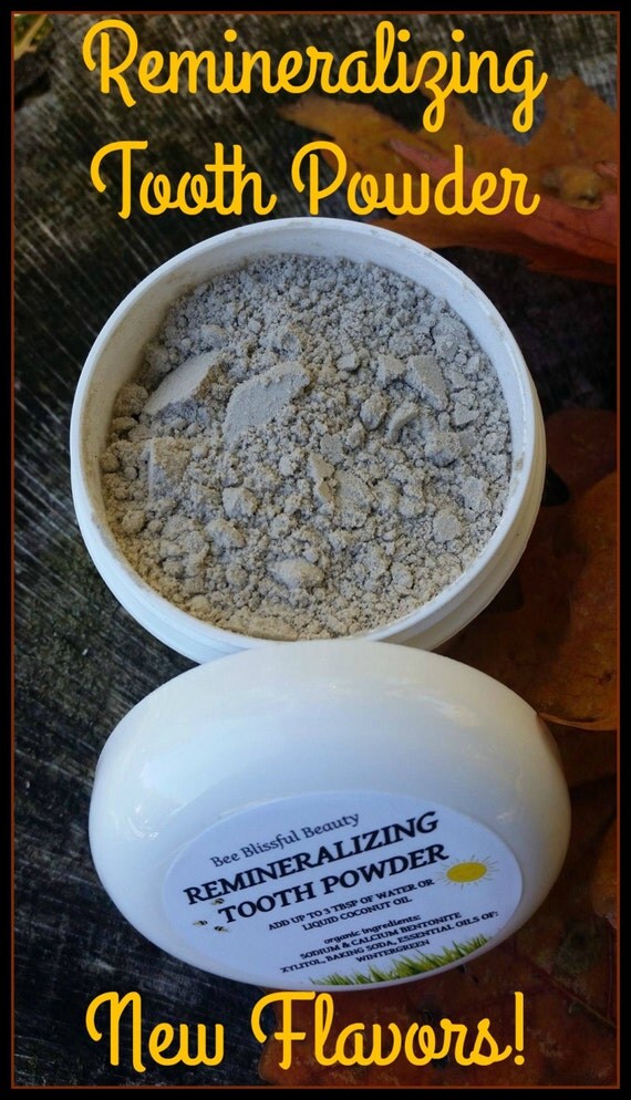 REMINERALIZING TOOTH POWDER New Improved Flavor Fluoride