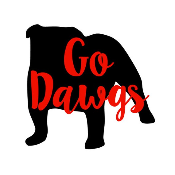 UGA Go Dawgs Decal Completely Customizable by YouGotPersonal