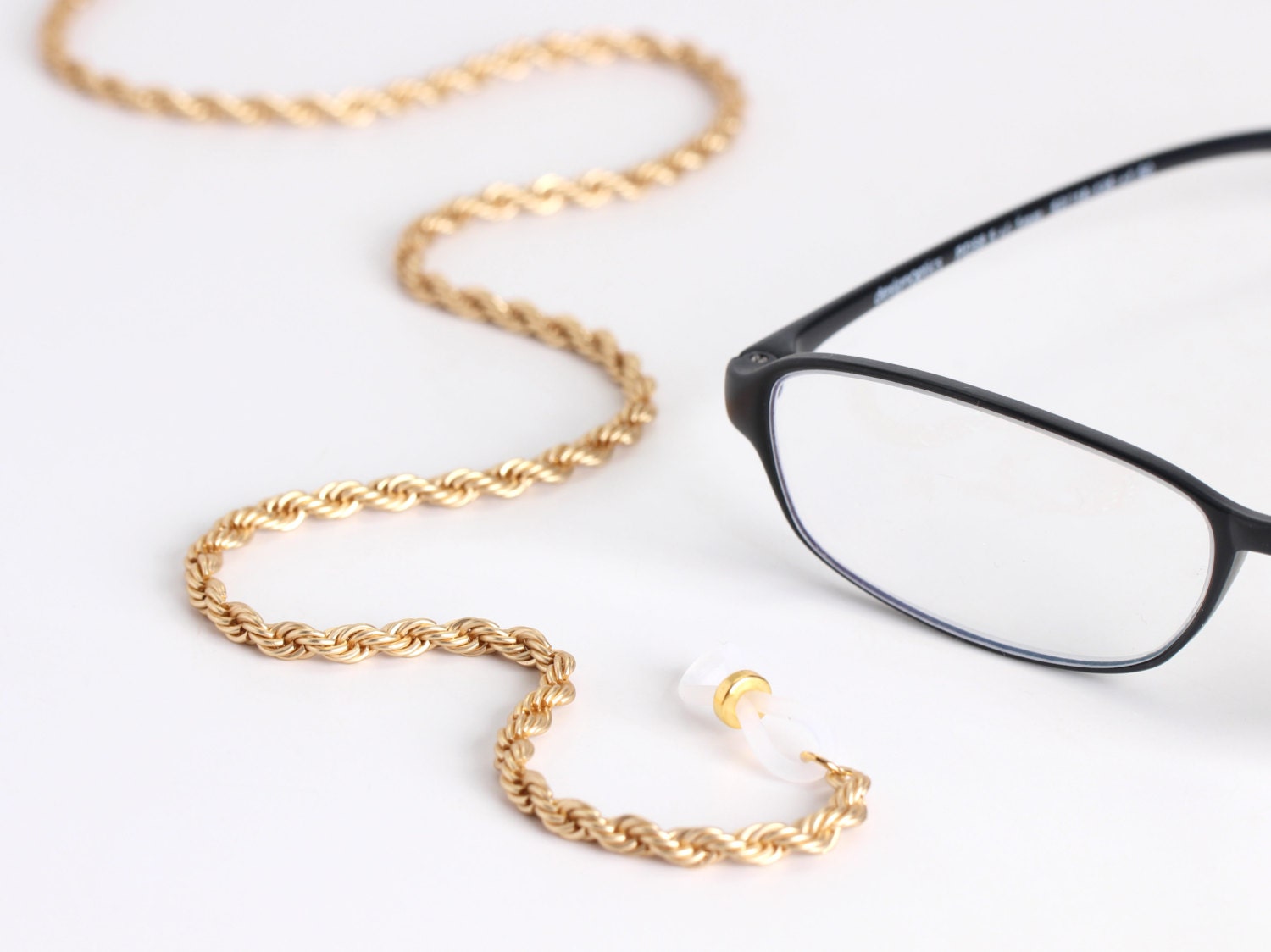 Gold Spectacle Chain with Rope Chain Glasses Rope Glasses