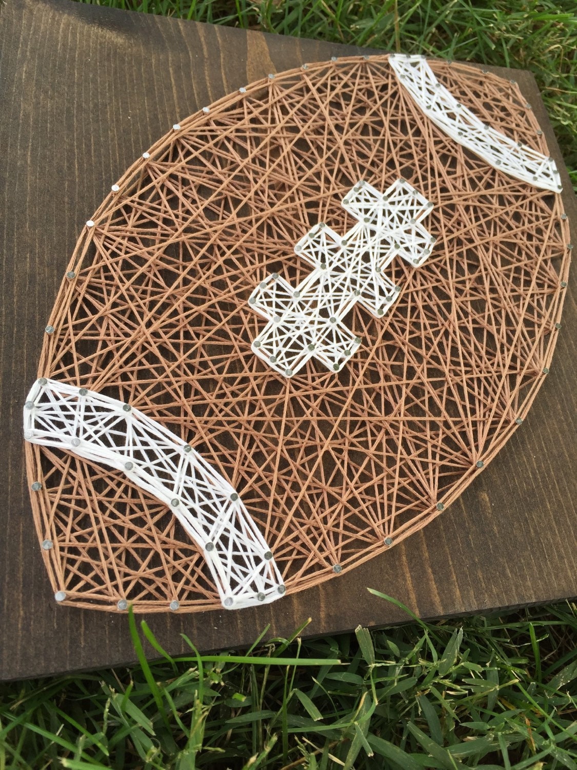 MADE TO ORDER String Art Football Sign