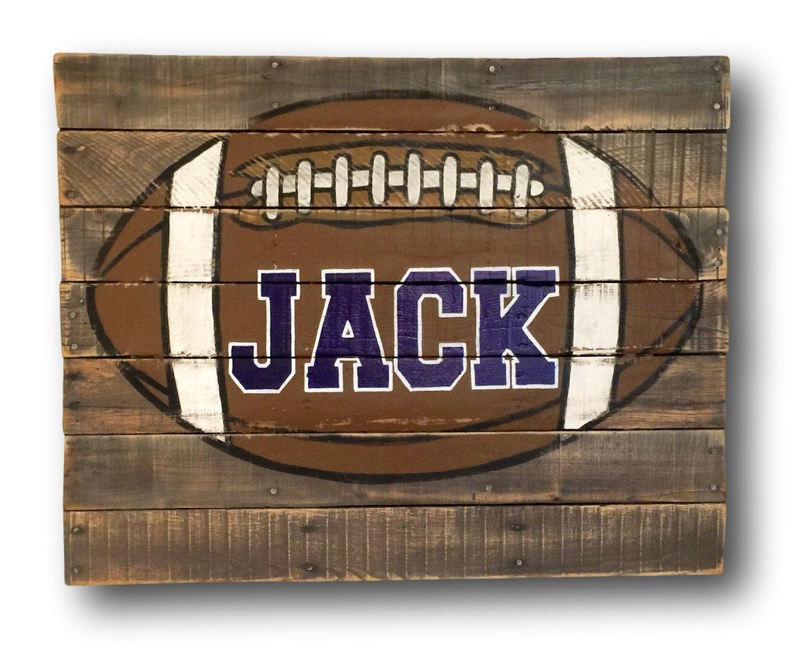 Football Wall Art / Sports Decor / Football Pallet Sign