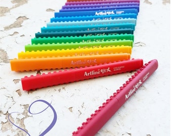 Artline Brush Markers- Calligraphy Pen Set- Ombre Handlettering Marker- Artline Marker Artstix- Brush Pens- Handlettering Markers