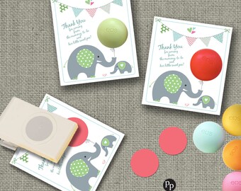 Baby Shower Party Favors for eos lip balm | Thank You gift tags | mommy-to-be-little sweet pea! |Favor Tags| INSTANT DOWNLOAD| bbe BAC-EOS1